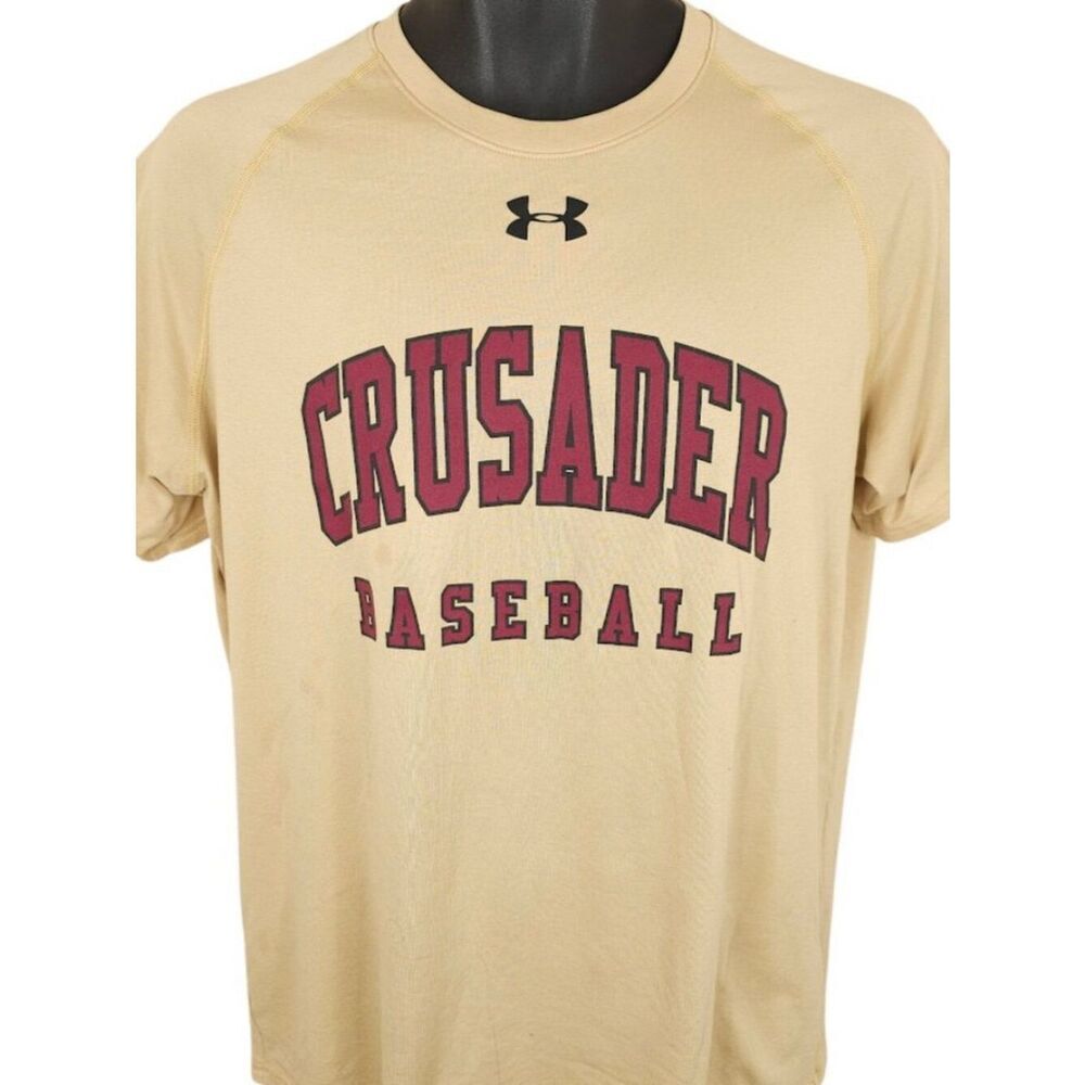 Crusaders Baseball T Shirt Mens Size Medium Gold Faith Lutheran Las Vegas